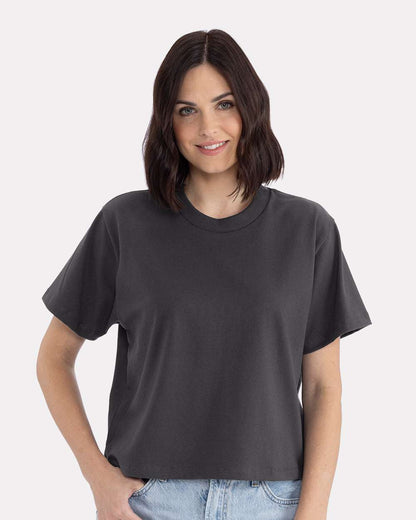 Next Level Women's Heavyweight Boxy T-Shirt 7610 #colormdl_Graphite Black