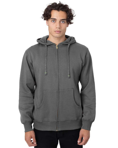 econscious Unisex Heritage Full-Zip Hooded Sweatshirt EC5650 #colormdl_Charcoal
