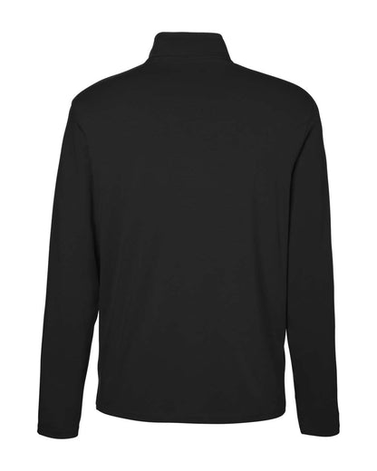 Devon & Jones Men's Raleigh Stretch Quarter-Zip Pullover DG425 #color_Black