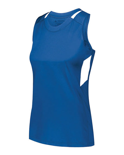 Augusta Sportswear Women's Crossover Tank Top 2436 #color_Royal/ White