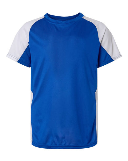 Augusta Sportswear Youth Cutter Jersey 1518 #color_Royal/ White