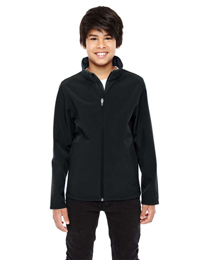Team 365 Youth Leader Soft Shell Jacket TT80Y #colormdl_Black