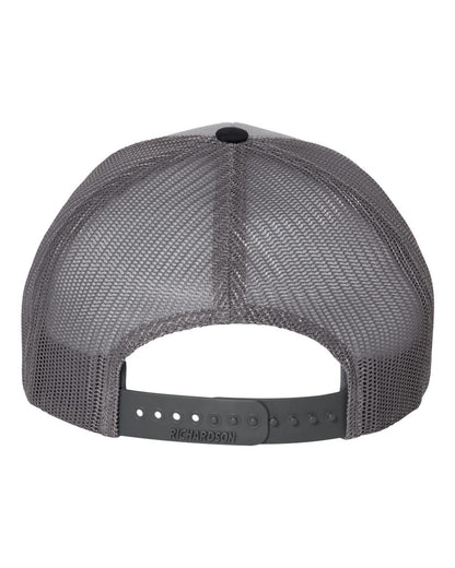 Richardson Snapback Trucker Cap 112 #color_Grey/ Charcoal/ Navy