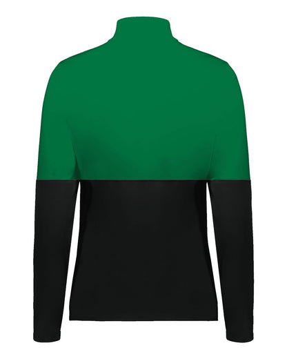 Holloway Women's Momentum Team Quarter-Zip Pullover 223700 #color_Black/ Kelly