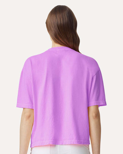 Comfort Colors Women's Garment-Dyed Heavyweight Boxy T-Shirt 3023CL #colormdl_Neon Violet