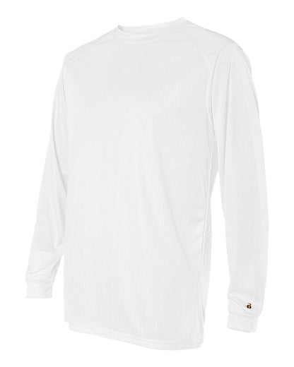 Badger B-Core Long Sleeve T-Shirt 4104 #color_White