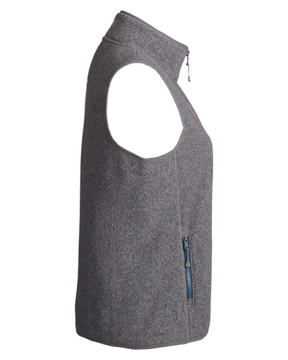 vineyard vines Women's Harbor Fleece Vest O001412 #color_Charcoal Heather