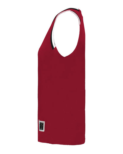 Alleson Athletic Women's Retro Basketball Jersey A55000 #color_Red/ Black/ White