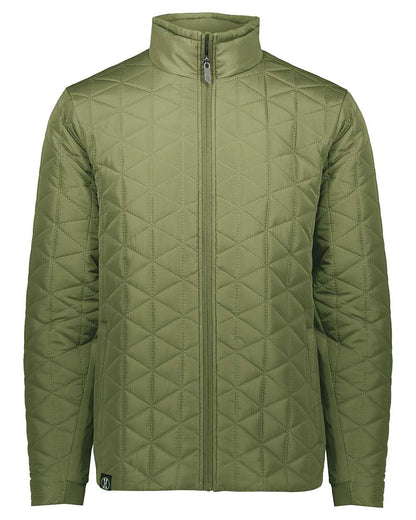 Holloway Men's Repreve® Eco Quilted Jacket 229516 #color_Olive