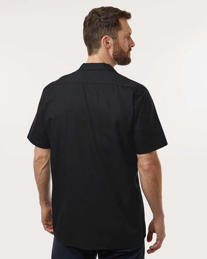 Dickies Men's Tall Industrial Short Sleeve Work Shirt S535T #colormdl_Black