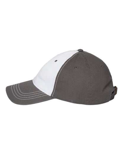 CAP AMERICA Relaxed Golf Dad Hat i1002 #color_White/ Dark Grey