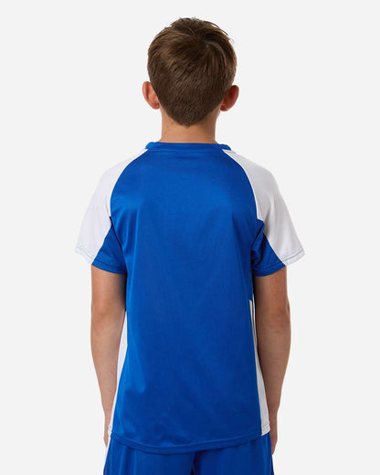 Augusta Sportswear Youth Cutter Jersey 1518 #colormdl_Royal/ White