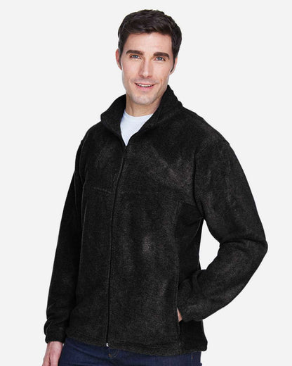 Harriton Men's Tall Full-Zip Fleece M990T #colormdl_Black