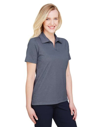 Devon & Jones Women's CrownLux Performance® Address Melange Polo DG22W #colormdl_Navy Heather