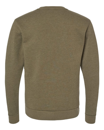 Next Level Malibu Crewneck Sweatshirt 9002 #color_Heather Military Green