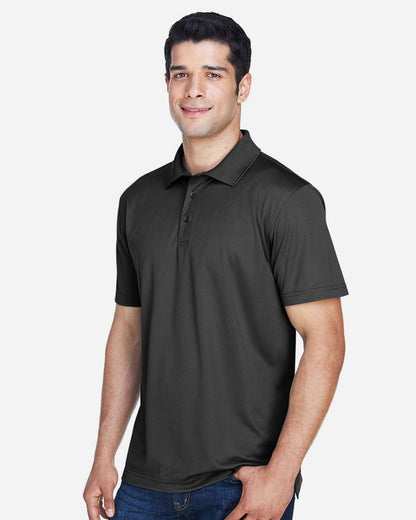 Harriton Men's Polyester Jersey Polo M315 #colormdl_Black