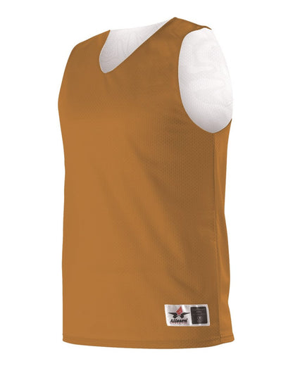 Alleson Athletic Reversible Mesh Tank 560R #color_Texas Orange/ White