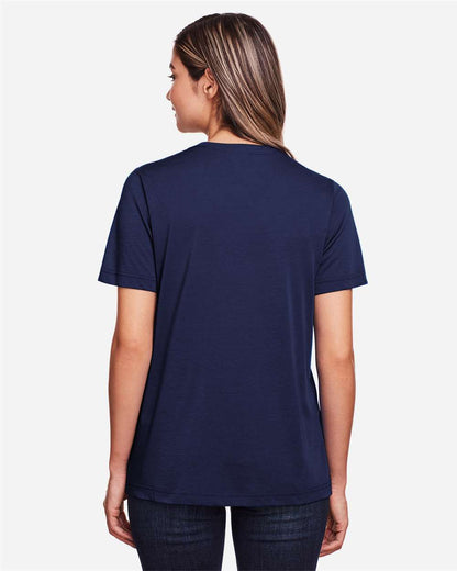 CORE365 Women's Fusion ChromaSoft™ Performance T-Shirt CE111W #colormdl_Classic Navy
