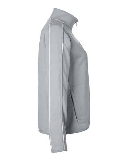 Under Armour Women's Command 2.0 Quarter-Zip Pullover 1383274 #color_Mod Grey/ White