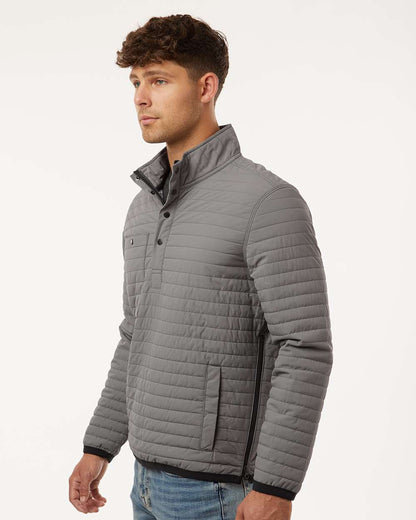 DRI DUCK Men's Keystone Quilted Pullover 5303 #colormdl_Grey