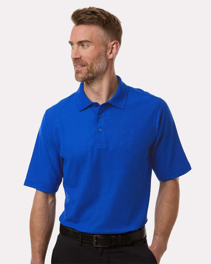 Harriton Men's Maverick CVC Pique Polo M105 #colormdl_True Royal
