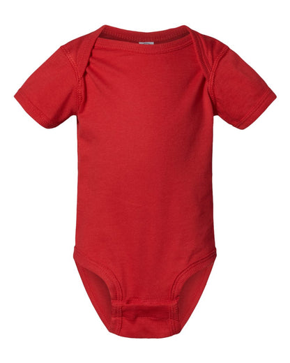 Rabbit Skins Infant Fine Jersey Bodysuit 4424 #color_Red