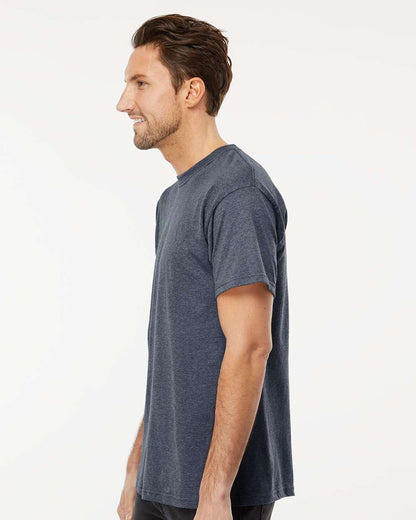 M&O Men's Gold Soft Touch T-Shirt 4800 #colormdl_Heather Navy