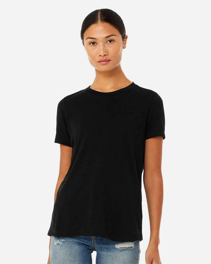 BELLA + CANVAS Women’s Relaxed Fit Triblend Tee 6413 #colormdl_Solid Black Triblend