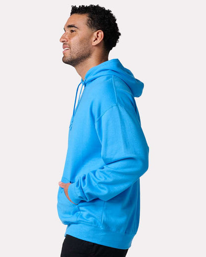 JERZEES Unisex Ultimate CVC Hooded Sweatshirt IC49MR #colormdl_Soul Blue Heather