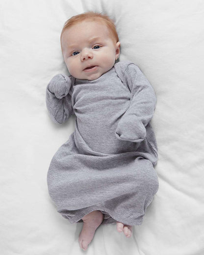 Rabbit Skins Infant Baby Rib Layette 4406 #colormdl_Heather