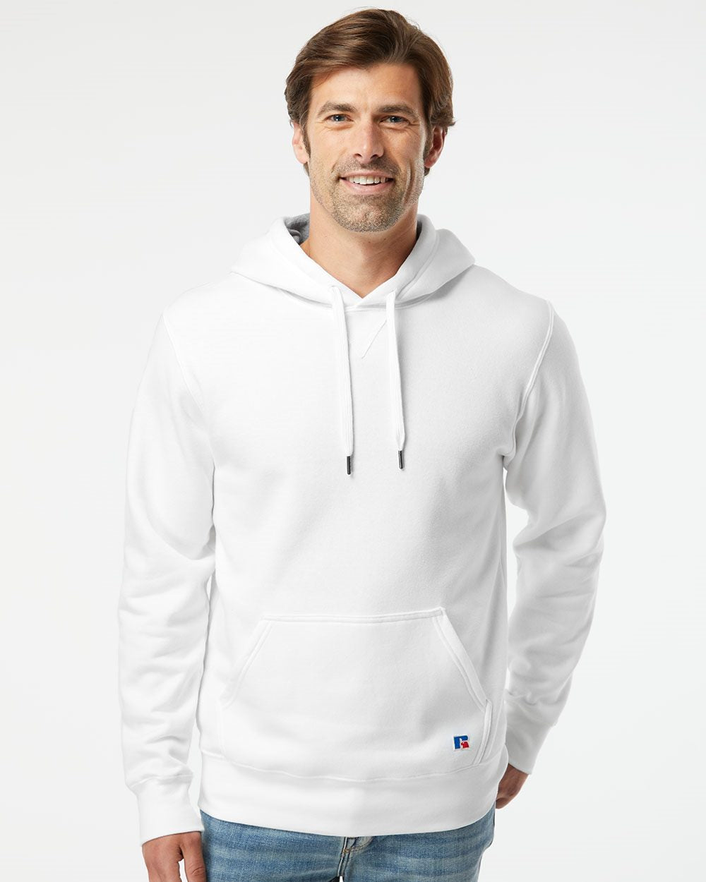 Russell Athletic Unisex Cotton Rich Fleece Hooded Sweatshirt 82ONSM
