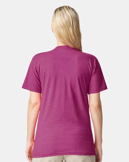 American Apparel Unisex CVC Tee 2001CVC #colormdl_Heather Super Pink