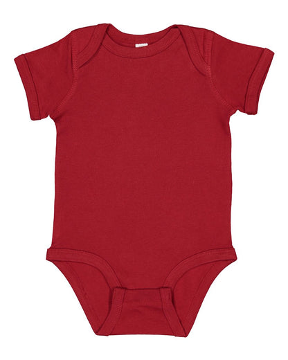 Rabbit Skins Infant Baby Rib Bodysuit 4400 #color_Garnet