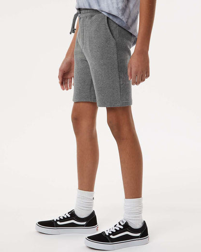 Independent Trading Co. Youth Lightweight Special Blend Fleece Shorts PRM16SRT #colormdl_Nickel