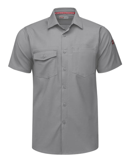 Red Kap Men's Tall Cooling Work Shirt TSM2T #color_Gravel
