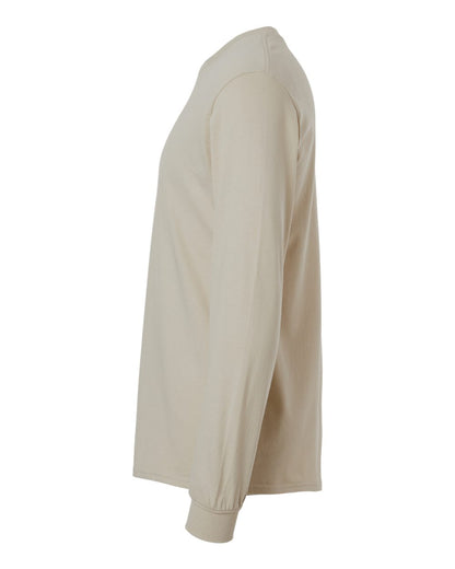 Gildan Unisex Ultra Cotton® Long Sleeve T-Shirt 2400 #color_Sand