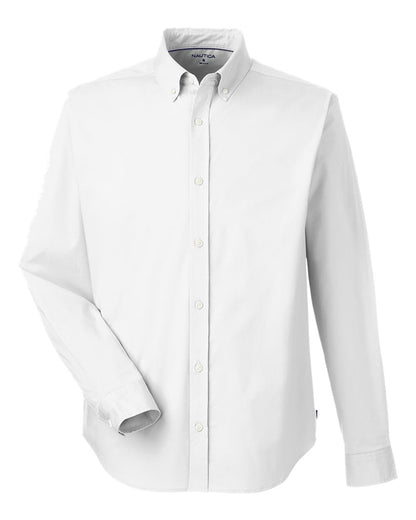 Nautica Men's Staysail Shirt N17170 #color_White