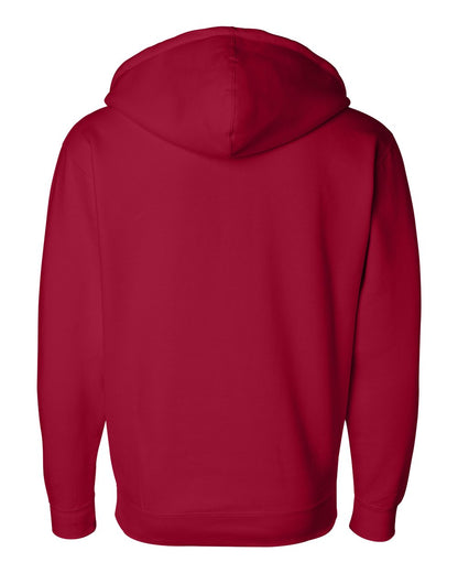 Independent Trading Co. Heavyweight Full-Zip Hooded Sweatshirt IND4000Z #color_Red