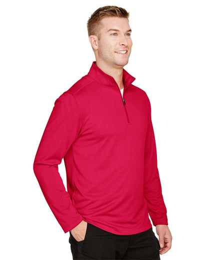 Harriton Men's Advantage Snag Protection Plus Quarter-Zip Pullover M748 #colormdl_Red