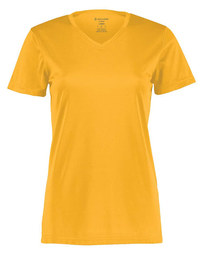 Holloway Women's Momentum V-Neck T-Shirt 222820 #color_Gold