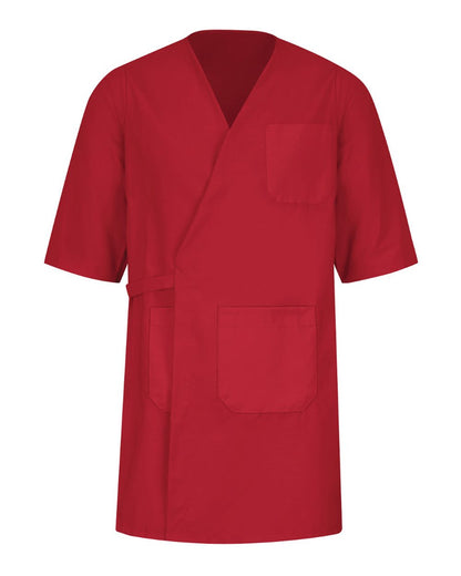 Red Kap Men's Collarless Butcher Wrap WP10 #color_Red