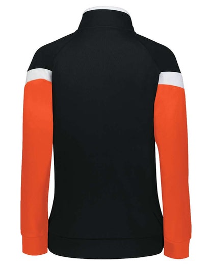 Holloway Women's Limitless Full-Zip Jacket 229779 #color_Black/ White/ Orange