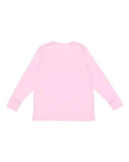 LAT Youth Fine Jersey Long Sleeve Tee 6201 #color_Pink
