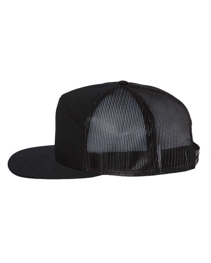 Richardson Seven-Panel Trucker Cap 168 #color_Black