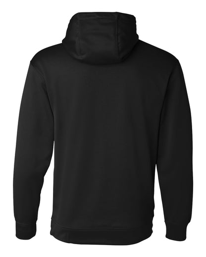 Augusta Sportswear Wicking Fleece Hooded Sweatshirt 5505 #color_Black