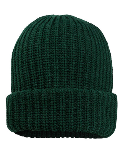 Sportsman 12" Chunky Cuffed Beanie SP90 #color_Forest Green