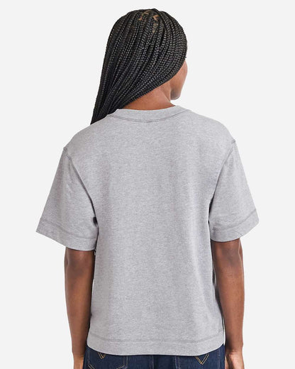 American Apparel Unisex Heavyweight Cotton Mid-Length Tee 13ML0 #colormdl_Heather Grey