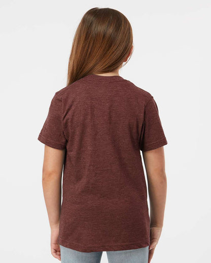 Tultex Youth Fine Jersey T-Shirt 235 #colormdl_Heather Burgundy