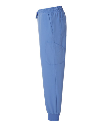 Jaanuu Men's Osmo 8-Pocket Scrub Joggers M20002 #color_Ceil Blue