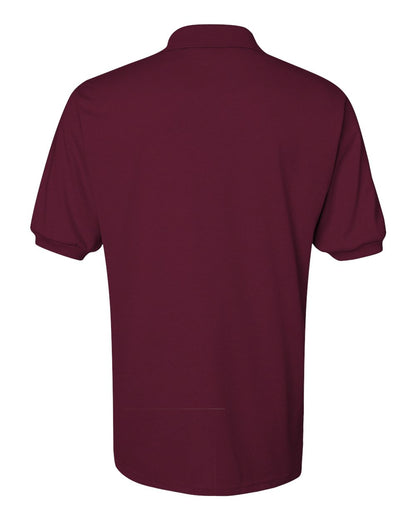 JERZEES Men's SpotShield® 50/50 Polo 437MSR #color_Maroon